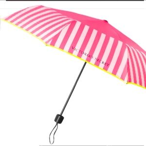 Victoria's Secret pink striped umbrella Victoria’s Secret umbrella pink umbrella